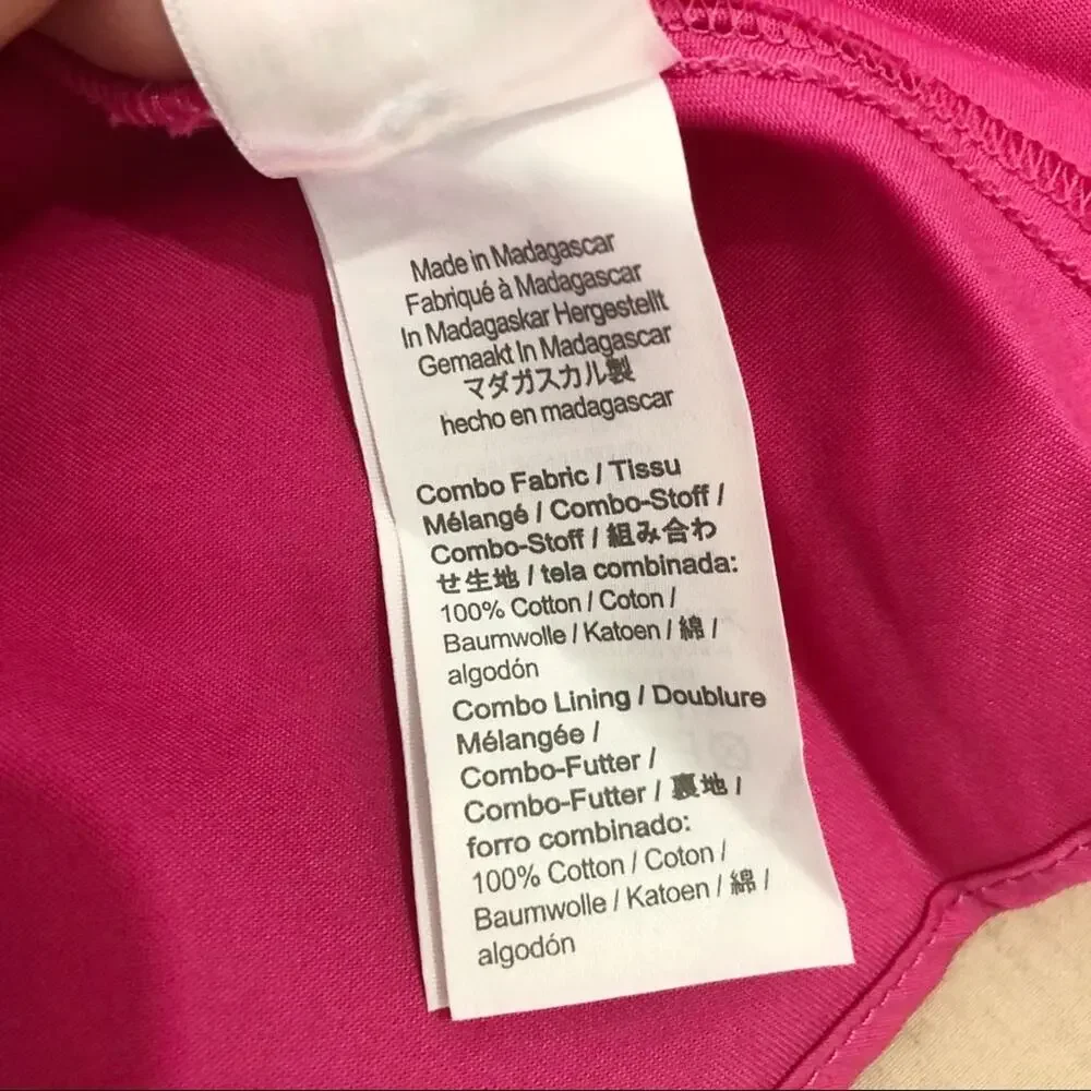 NWT J. Crew Factory Toddler Girl's Bright Pink Tiered Dress Size 3T